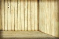 Room with wooden wall Royalty Free Stock Photo