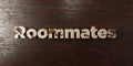 Roommates - grungy wooden headline on Maple - 3D rendered royalty free stock image