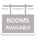 Rooms Available Isolated Vector icon that can be easily edit or modified. Royalty Free Stock Photo