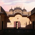 Rooms of courtyard of the palace Nahargarh Fort Royalty Free Stock Photo