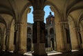 Enjoying the shade, cloister inside the former monastery of Santo Domingo de GuzmÃÂ¡n, Oaxaca, Mexico