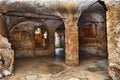 Rooms of the frigidarium inside the building of the seven wise men spas in the archaeological excavations of Ancient Ostia