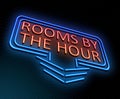 Rooms by the hour concept. Royalty Free Stock Photo