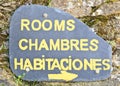Rooms Sign Royalty Free Stock Photo