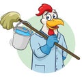 Rooser cleaner vector illustration Royalty Free Stock Photo