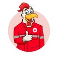 Rooser paramedic illustration Royalty Free Stock Photo