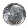 1964 Roosevelt Dime Royalty Free Stock Photo