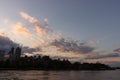 Roosevelt Island Skyline Silhouette during Sunset in New York City along the East River