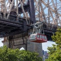 Roosevelt Island Tram with with the Ed Koch Queensboro Bridge in the background, New York City