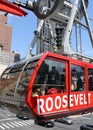 Roosevelt Island Tramway Cable Car over Manhattan East Side, New York Royalty Free Stock Photo