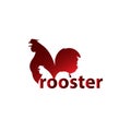 Rooster Animal Silhouette Vector Design