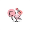Rooster Animal Vector Decorative Illustration Element