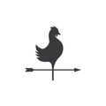 Rooster and arrow icon