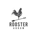 Rooster Arrow Logo Design Template