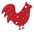 rooster chinese zodiac Royalty Free Stock Photo