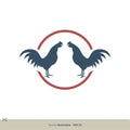 Rooster Cock Logo Template Illustration Design. Vector EPS 10