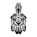 Stylized rooster head chinese zodiac sign