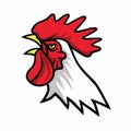 Rooster Fighting Logo Sports Mascot Premium Design Vector Illustration