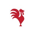 Rooster icon design template vector isolated illustration Royalty Free Stock Photo