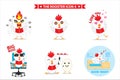 Rooster icon symbol Royalty Free Stock Photo