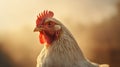 Realistic Rooster Portrait In Vray Tracing: Hyper-detailed 32k Uhd Rendering