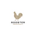 Rooster Line hipster logo design