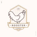 Rooster linear logo