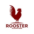 Rooster logo design vector, Roster icon logo template Royalty Free Stock Photo