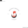 Rooster. Logo template Royalty Free Stock Photo