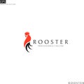 Rooster. Logo template Royalty Free Stock Photo