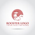 Rooster Logo template. Vector Illustrator Eps.10