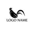 Rooster logo vector icon, creative modern simple logo Royalty Free Stock Photo