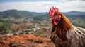 Rooster\'s Gaze: A Captivating Snapshot Of Madagascar\'s Majestic Land