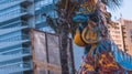 Rooster Statue at the boa Viagem beach, Recife, Pernmabuco, Brazil Royalty Free Stock Photo