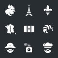 Vector Set of France Icons.