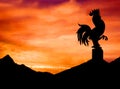 Rooster weather vane Royalty Free Stock Photo