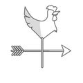 Rooster weather vane