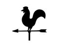 Rooster, Weather Vane and Wind Direction Symbol