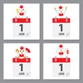 Rooster year icon Royalty Free Stock Photo