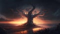 Root of all evil. surreal mystical fantasy artwork. Generative AI