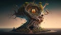 Root of all evil. surreal mystical fantasy artwork. Generative AI