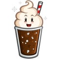 Root Beer Float Cartoon Character Mascot Royalty Free Stock Photo