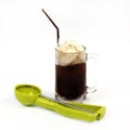 Root beer float with scoop Royalty Free Stock Photo