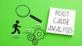 Root cause analysis RCA is shown using the text Royalty Free Stock Photo