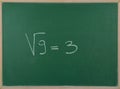 The root of number 9 is equal to number 3.