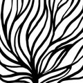 Root pattern illustration for textile and printing