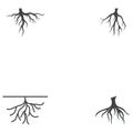 Root vector illustration template design