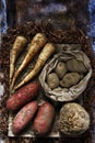 Root vegetable celeriac parsnip potatoes