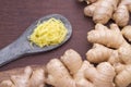 Root and zest of ginger