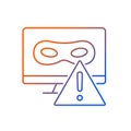 Rootkit gradient linear vector icon